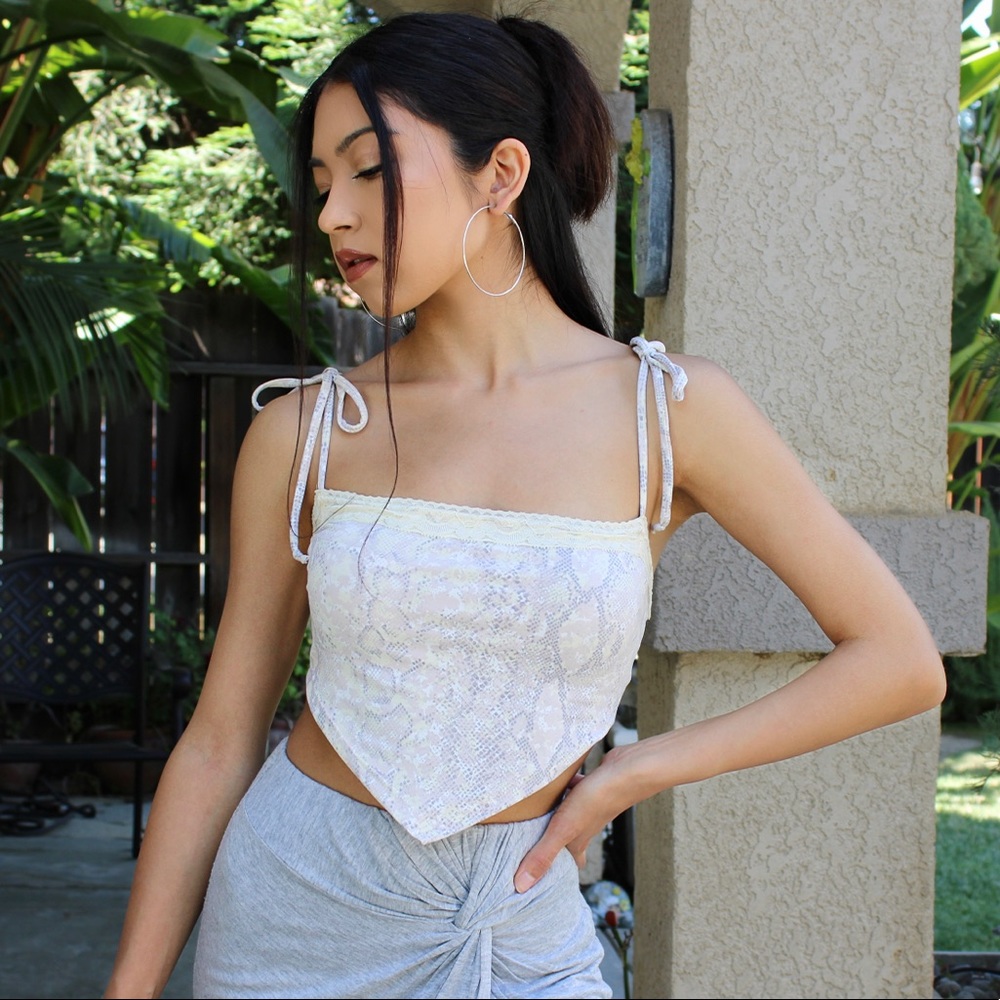 NEW Snakeskin Print Crop Top